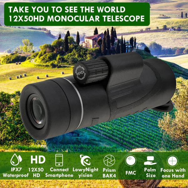 Monoculars ночного видения 12x50 мобильной живой природы располагаясь лагерем выдвигают