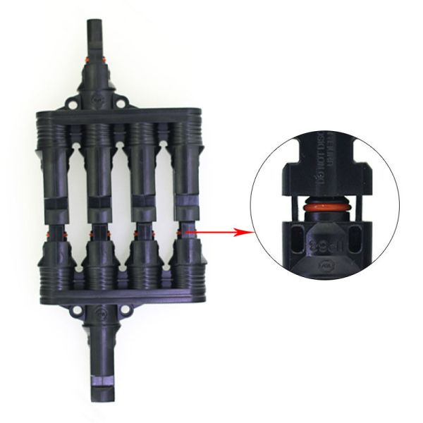 One In Four Solar Panel Connectors Male Female Parallel Branch Connectors ODM OEM