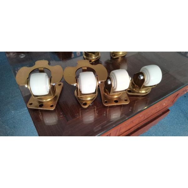 Industrial Heavy Duty Nylon Caster Wheels 58mm 35mm For Airport Baggage Carts
