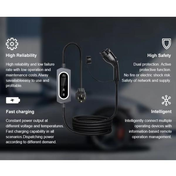 3.5KW To 22KW AC Fast EV Charging Pile For Electric Vehicles