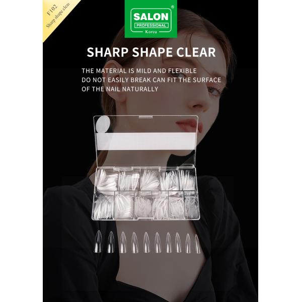 OEM Full Cover Eagle Mouth Natural Soft Gel False Nails Designs Artificial Nail Tips