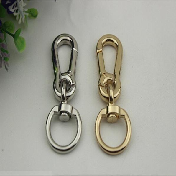 Bag hardware products 20 mm gold & nickel metal swivel eye bolt zinc snap hook