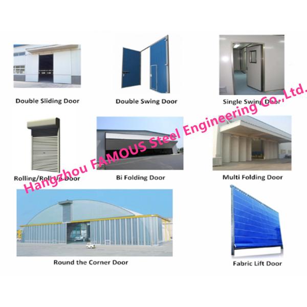 PU Foaming Automatic Handle Industrial Garage Doors EPS Sandwich Panel Lifting Door For Workshop