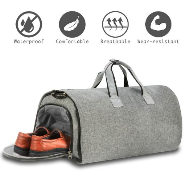 Foldable Sports Duffle Bags Wear Resistant With Shoes Compartment
