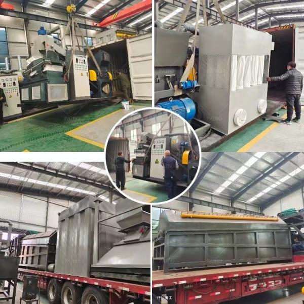 Potência kW 40,7 Capacidade 200-1000 kg/h Máquina de reciclagem de fios de cobre para processamento de cabos
