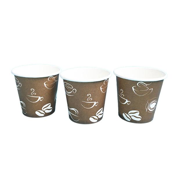 Single Wall PE Coated Single Use Paper Cups Customized 2.5 Oz Disposable Paper Cups