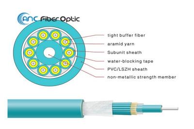 Indoor Breakout Fiber Optic Cable 2F 4F 6F 12F 16F 24F PVC LSZH 2.0mm Jacket