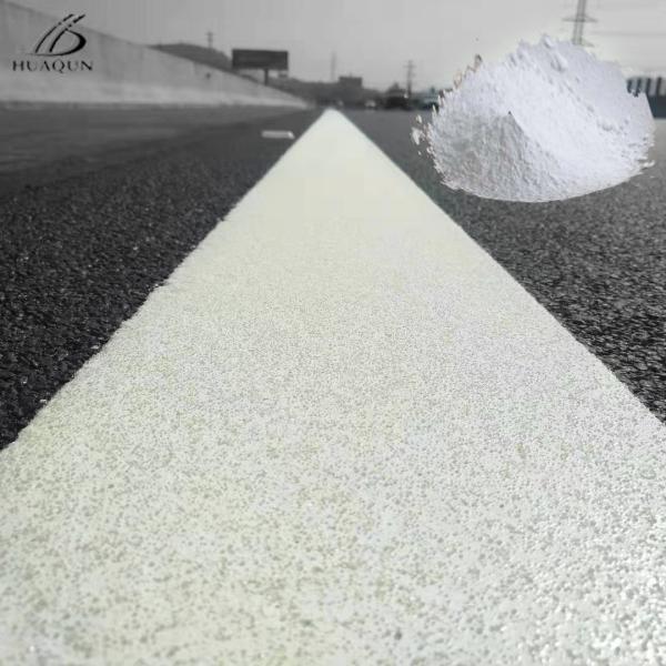 Couche en poudre Marquage asphalté Marquage de route thermoplastique Peinture avec des perles de verre