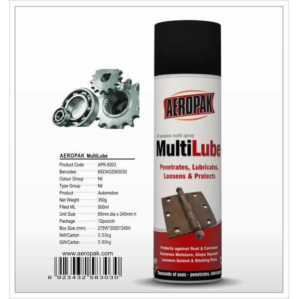Car Oil Lubricante Multiuso Multipurpose Lubricant Rust Cleaner Spray