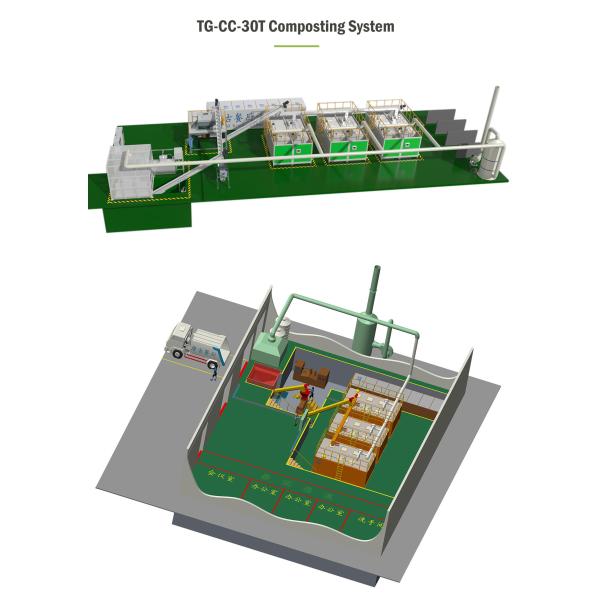 SUS304 TOGO Organic Waste Disposal Equipment Large Capacity Food Waste Recycling Machine