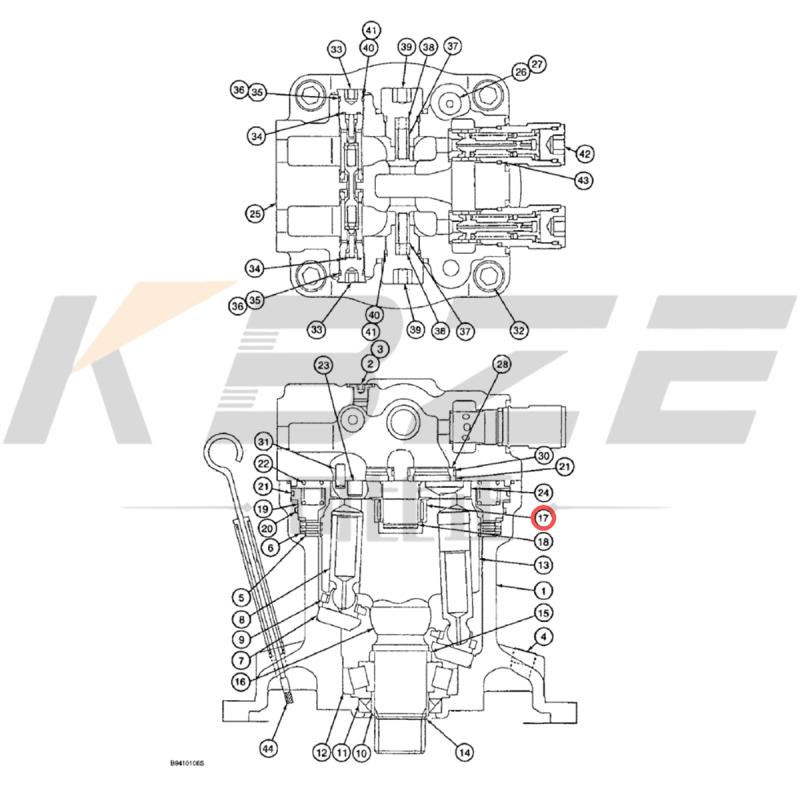 KBZE 156134A1 165594A1 SUMITOMO CASE JCB CAT SG08 SWING MOTOR BEARING 096-5937 REPLACE FOR SH200 JS215 CX210 E200B
