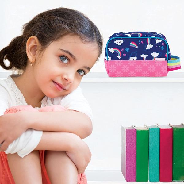 Cute Durable Rainbow Kids' Toiletry Bag Multifunctional Waterproof