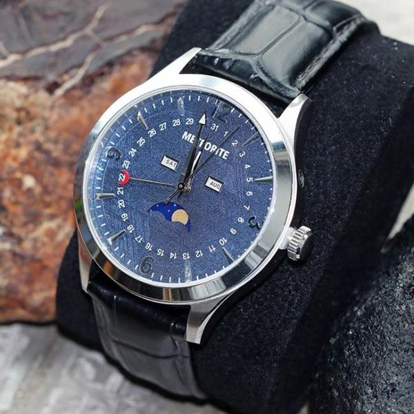 Business Style Meteorite Watches 35mm Stainless Steel Miyota Quartz Movement  Watches