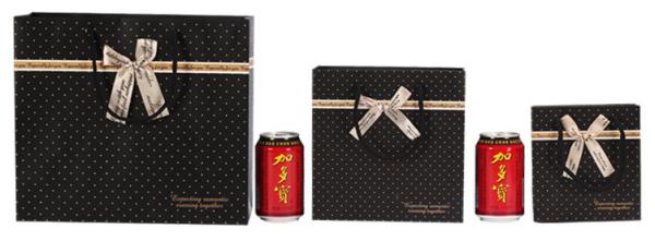Chinese Factory Sales Korean Black Spotted Gift Bags Paper Bags Handbags Bags Gift Bags