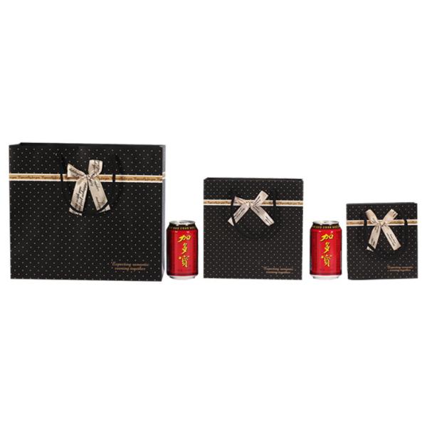 Chinese Factory Sales Korean Black Spotted Gift Bags Paper Bags Handbags Bags Gift Bags