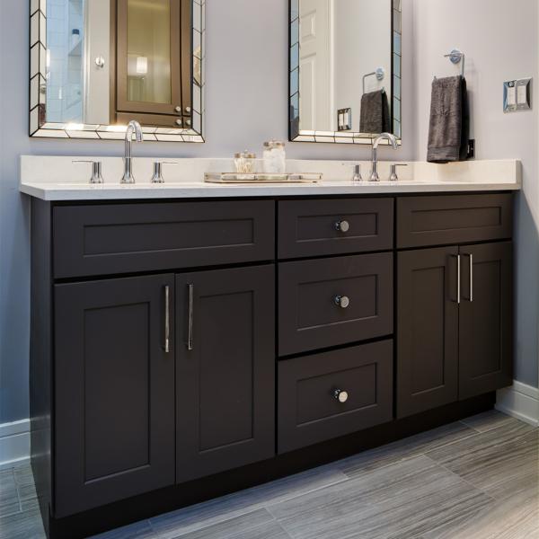 Australian Waterproof Makeup Standard Wash Basin Price Vanities Set Modern Plywood Black Shaker Solid Wood Bathroom