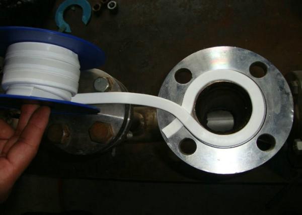 La cinta 3m m los x 0.5m/amplió de la junta de la resistencia química PTFE el sellante común de PTFE, color blanco