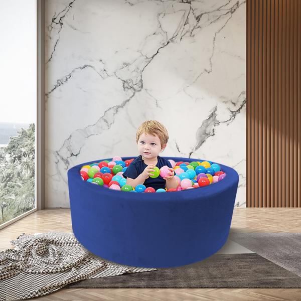 Eco-Friendly 5cm Small Foam Ball Pits With Removable Velvet Cover