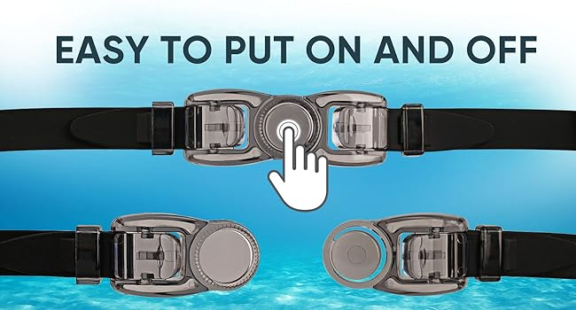 Anti-Fog UV Protection Swimming Goggles with Adjustable Strap and Silicone Nose Clip