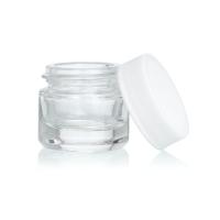 Le stockage noir supérieur vissé cogne le concentré en verre noir des récipients 5ml