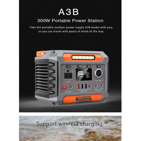 Portable 300W Power Bank Solar Generator Mini Solar Panels with MPPT Controller External Battery Car Power Source for Home Use