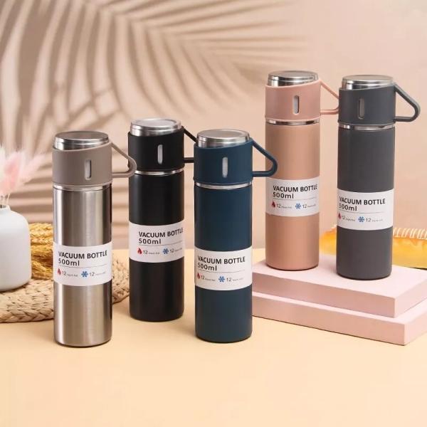 Sample Provide Stainless Steel Vacuum Flask Thermos Mug Gift Set for Corporate Business