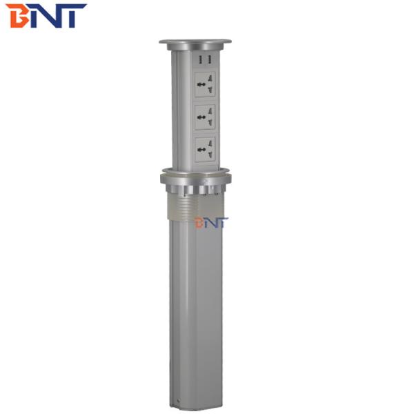 universal power automatic raising type pop up power socket outlet for office/kitchen/conference room home decoration