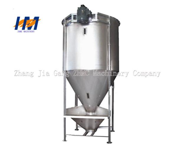 Electric Heating Plastic Vertical Mixer , Plastic Mixing Tank High Production