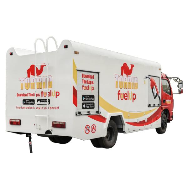 Flammable Liquid Fuel Transport Vehicle Max Torque 500 - 1000Nm 4X2 Drive Wheel
