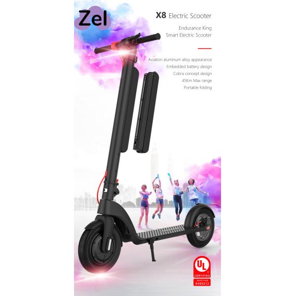 36V 250W Two Wheel Drive Electric Scooter 10 Inch Foldable Adult Electric Scooter