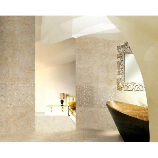 Discoloration Porcelain Marble Tile / Ceramic Wall Tile Strong Hardness