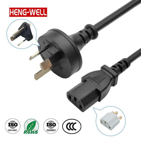 HENG-WELL 3 Prong AC Power Cord C13/C19 Plug 10A 250V for Computer/Printer Use Wholesale China Home Appliance Instrumentation