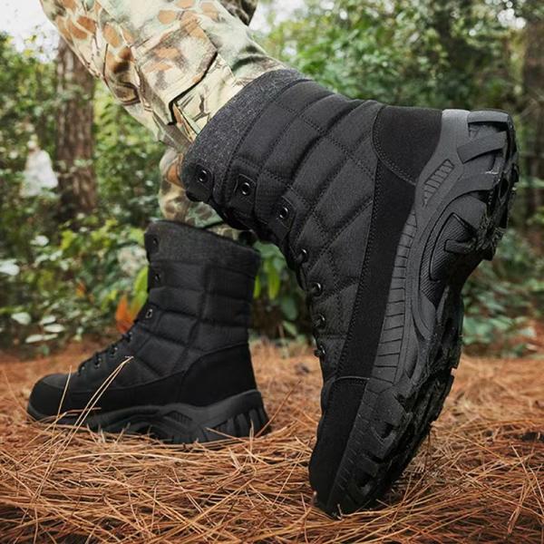 Brown Tactical Safety Shoes Comfortable Mens Desert Combat Boots
