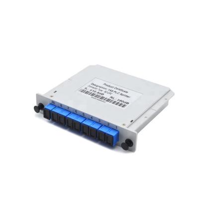 Divisor passivo azul tipo cassette do Plc 1x8 de SC/UPC