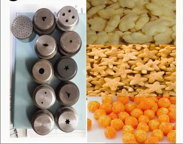 Machine d'extrusion de collations soufflées au maïs en acier inoxydable 304 avec certification CE