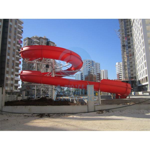 Customized Big Curve Water Slide Complex Spiral Pool Slide For Adults Kids