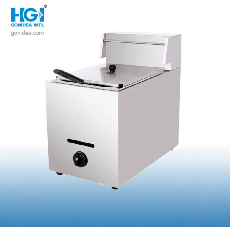Fryer 6L газа нержавеющей стали Countertop глубокий с корзиной Fryer