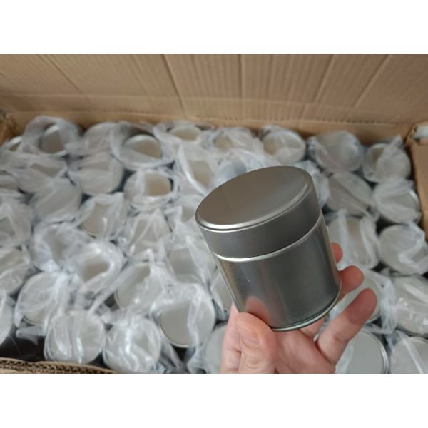 60*H60mm 60*H68mm Matcha Powder Tin Air Tight Seal Food Grade Tinplate Container Candy Small