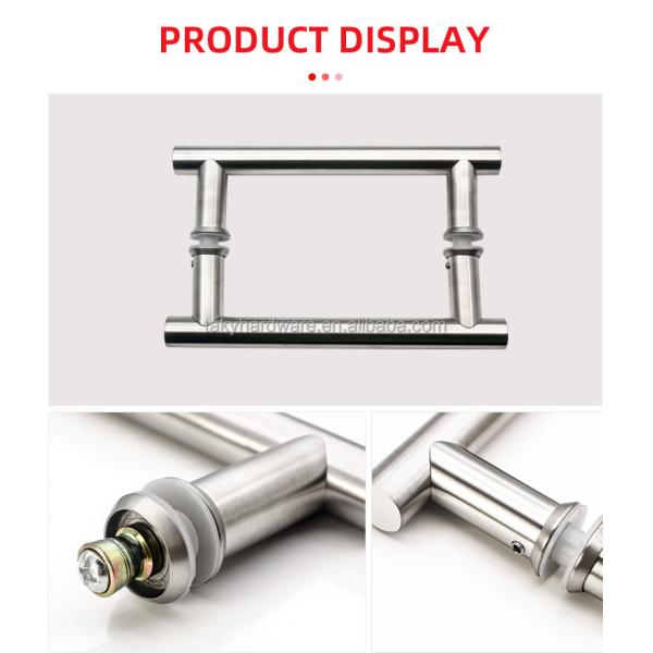 Meilleur vendeur Moderne conception en acier inoxydable poignée de traction durable solide pour porte coulissante en verre polie poignée de porte en verre