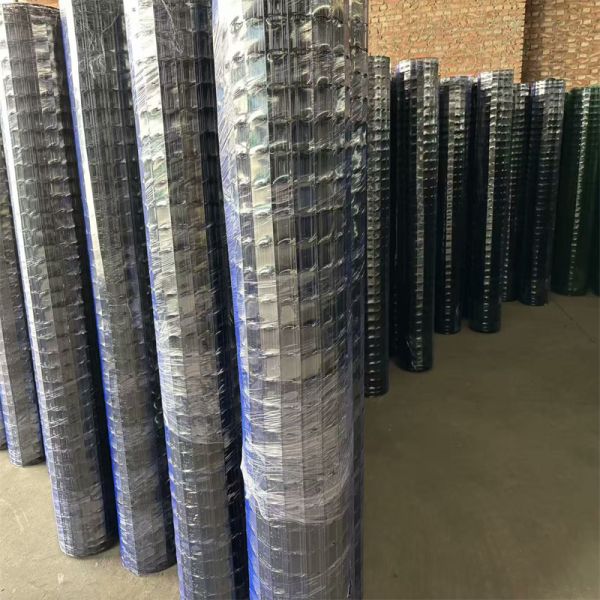 PVC Coated New Euro Holland Wire Mesh Price Welded Wire Mesh Fence Anping Factory Plastic Coated Wire Mesh