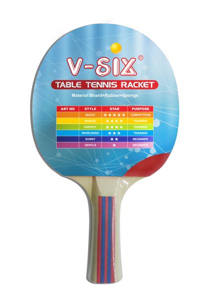 Playing Table Tennis Rackets With Higher Density Yellow Sponge 1.5mm Linden Plywood