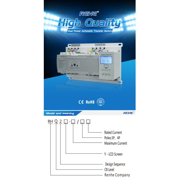 ATSQ2Z Series Microcomputer Control Automatic /Manual-Controlled Static Dual Power Transfer Switch With LED Display