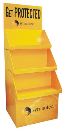 Household Cardboard Retail Display Stands , Custom Cardboard Counter Displays