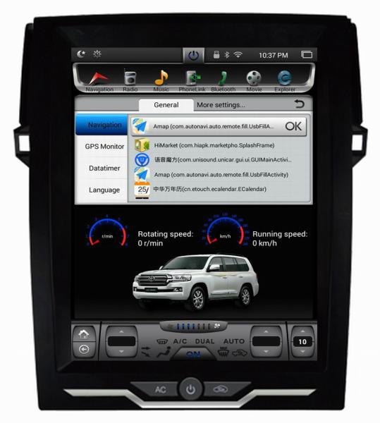 Ouchuangbo  Vertical Screen Tesla Style Android 6.0  for Toyota Reiz 2014-2016 with gps navi multimedia audio player