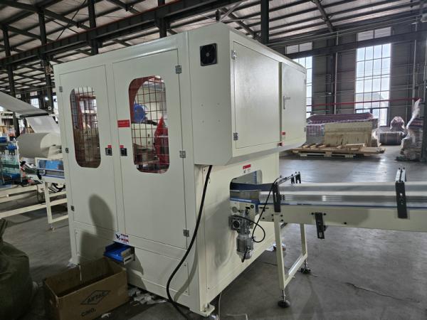 Hanging Type V Fold Facial Tissue Machine Full Automatic Bottom Output