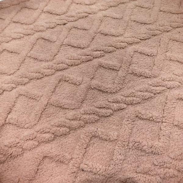 Wholesale Double Sided Faux Jacquard Soft Cotton Fleece Fabric for Clothing Blankets for Winter Pillows Cushion