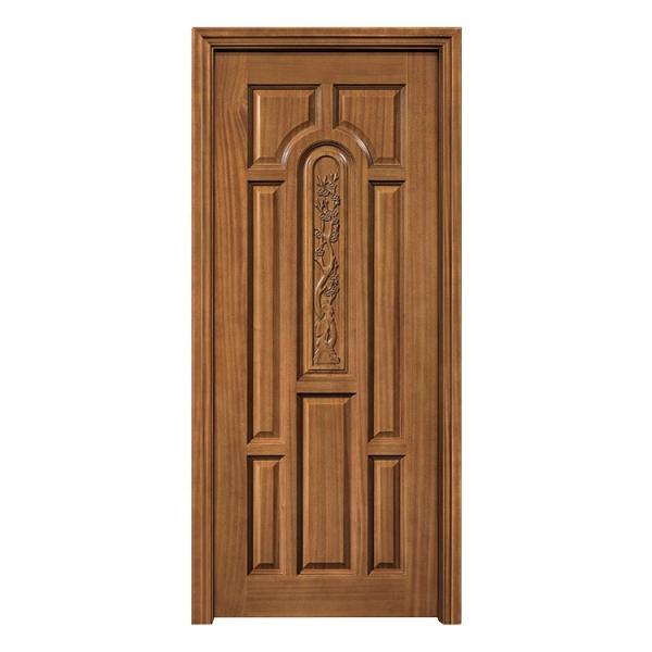 Interior Flush HDF Wood Doors Finished 5 Panel Wooden Door ISO9001