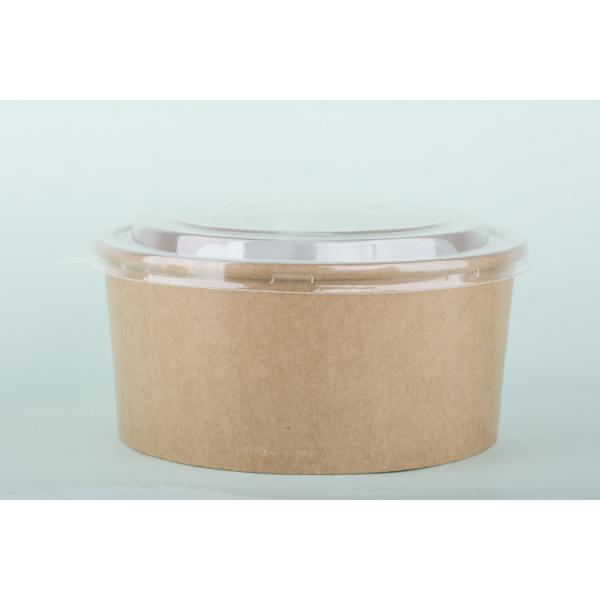 Шары качества еды устранимые для горячего супа, салатницы 42 Оз Брауна с крышкой