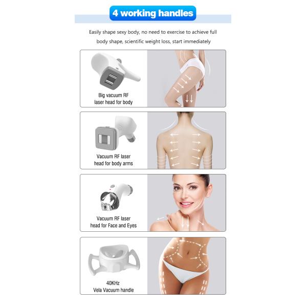 Machine de réduction de graisse par radiofréquence et cavitation sous vide VelaBody, machine de remodelage corporel et de perte de poids sous vide