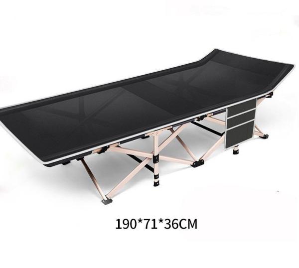 Oxford Folding Steel Camp Emergency Beds Cot olding Bed, Camping Cot Bed Foldable Customized 600D Polyester Fabric